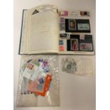 AN IMPROVED POSTAGE STAMP ALBUM OR WORLD STAMPS AND VARIOUS LOOSE STAMPS