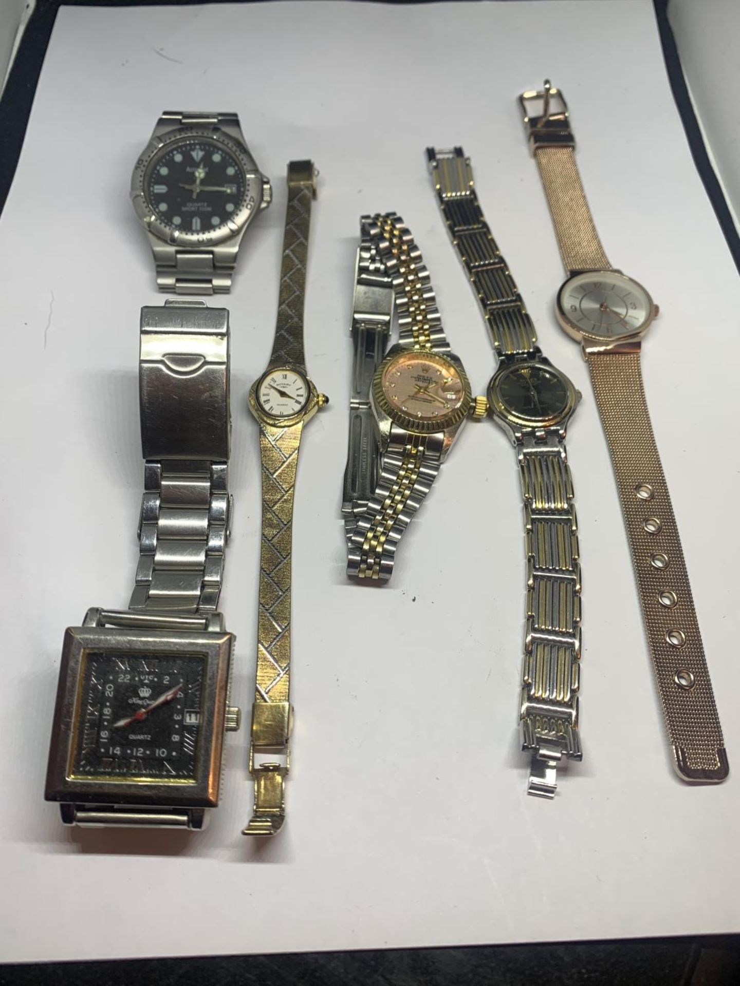 SIX VARIOUS FASHION WATCHES