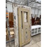 TWO VINTAGE WOODEN DOORS