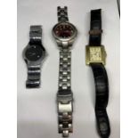 THREE VARIOUS WRIST WATCHES