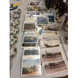 A LARGE COLLECTION OF NEW AVIATION COLLECTOR CARDS AND PHOTOGRAPHS OF VINTAGE PLANES