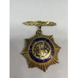 A MARKED 925 SILVER MASONIC MEDAL