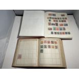 THE LINCOLN STAMP ALBUM AND THE KING GEORGE VI STAMP ALBUM