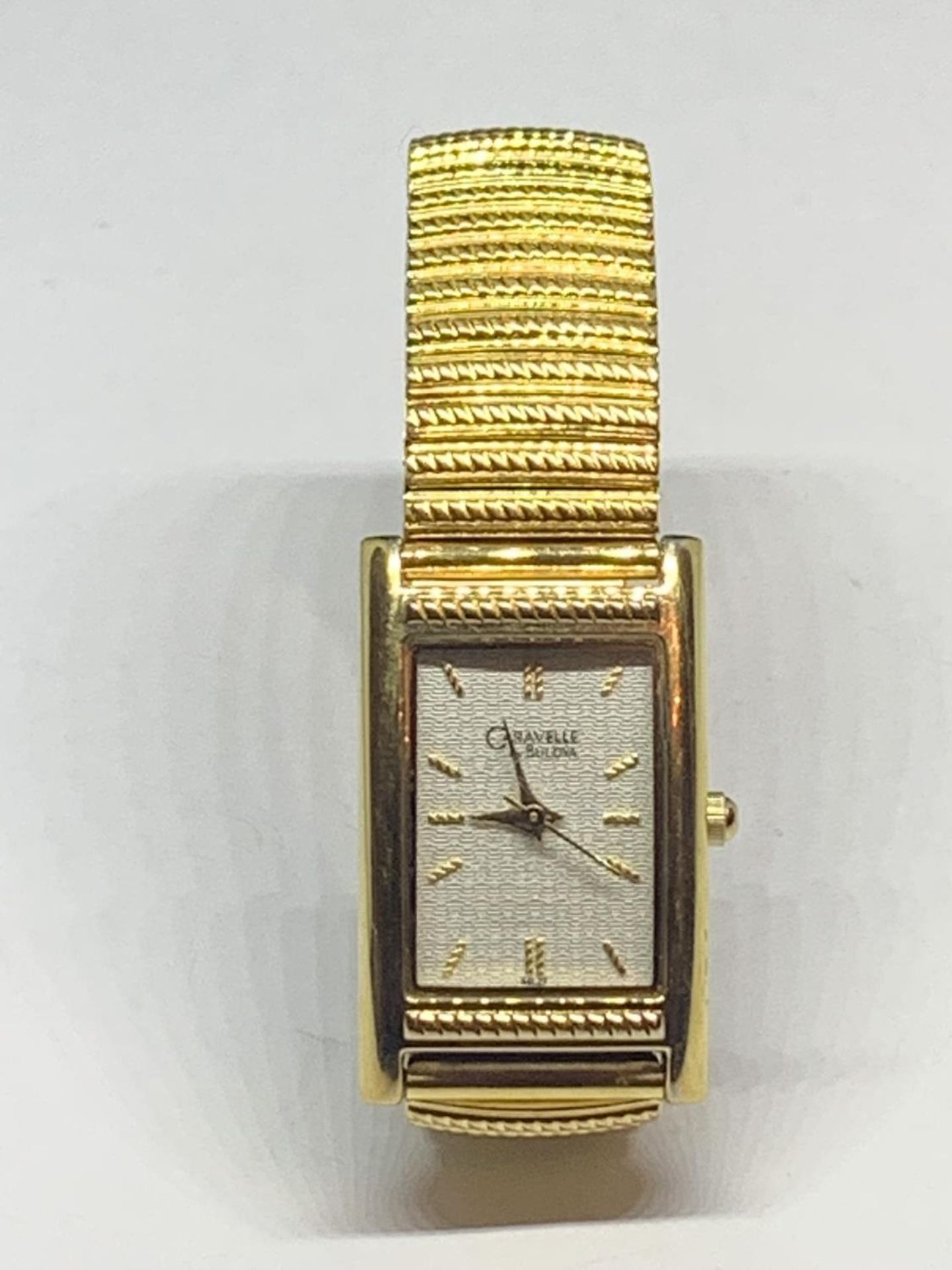 A CARAVELLE BY BULOVA WRIST WATCH SEEN WORKING BUT NO WARRANTY