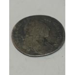 A GEORGE III HAMMERED SILVER COIN