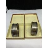 TWO BOXED HALLMARKED BIRMINGHAM SILVER CIRCA 1953 WEIGHT 22.6 GRAMS