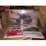AN AIRFIX KIT FOR BRITISH CHALLENGER II TANK-APPEARS TO BE COMPLETE, A MASSEY FERGUSON PAMPHLET