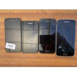 FOUR VARIOUS SAMSUNG SMART PHONES