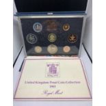 A 1983 ROYAL MINT UNITED KINGDOM EIGHT COIN PROOF COLLECTION SET IN A PRESENTATION FOLDER