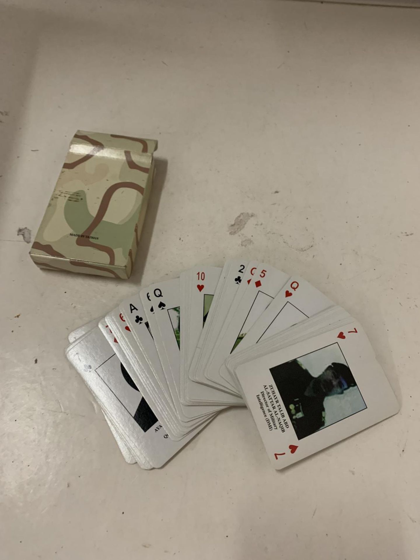 A PACK OF IRAQ MOST WANTED PLAYING CARDS