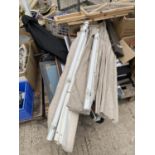 AN ASSORTMENT OF HOUSEHOLD CLEARANCE ITEMS TO INCLUDE PRINTS, CERAMICS AND A HEDGE TRIMMER ETC