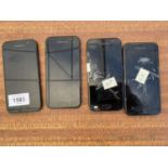 FOUR VARIOUS SAMSUNG SMART PHONES