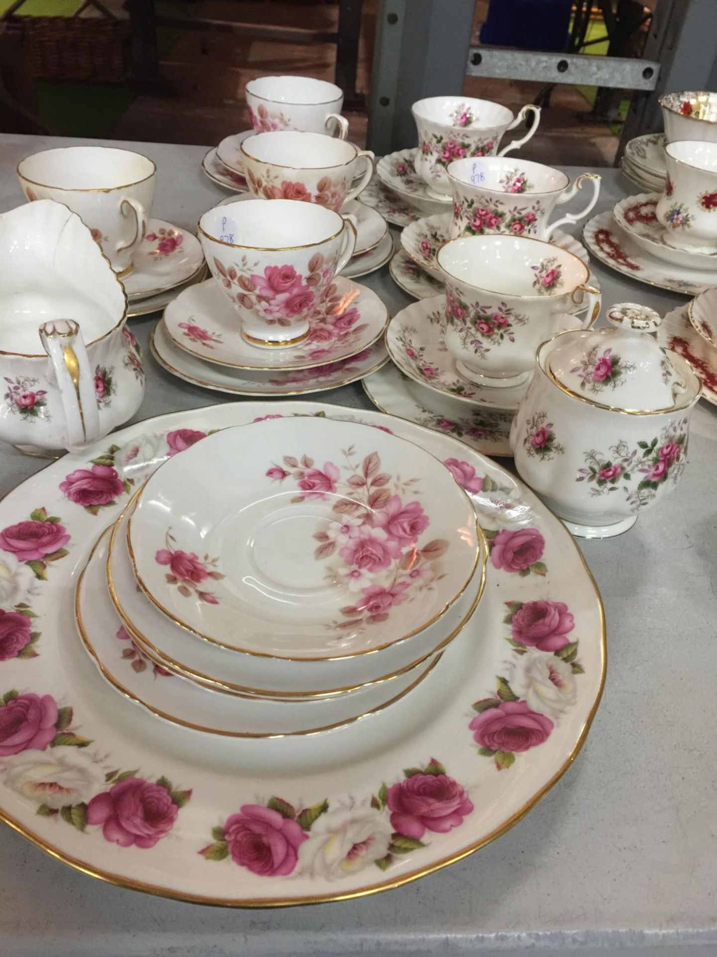 A QUANTITY OF ROYAL SUTHERLAND CHINA TO INCLUDE, CUPS, SAUCERS, PLATES, ALSO ROYAL ALBERT ' - Image 2 of 3