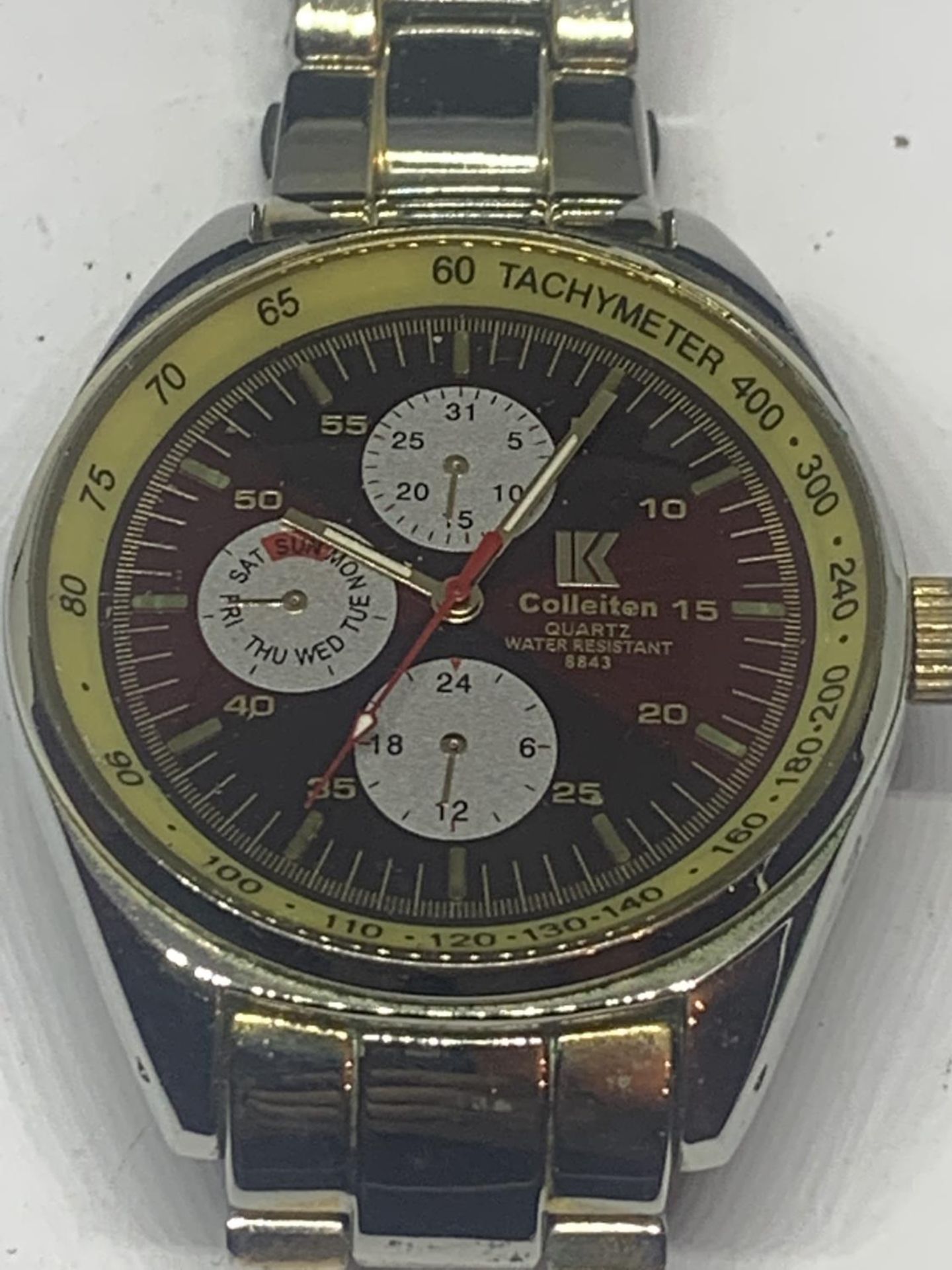 A COLLEITEN WRIST WATCH SEEN WORKING BUT NO WARRANTY - Image 2 of 3