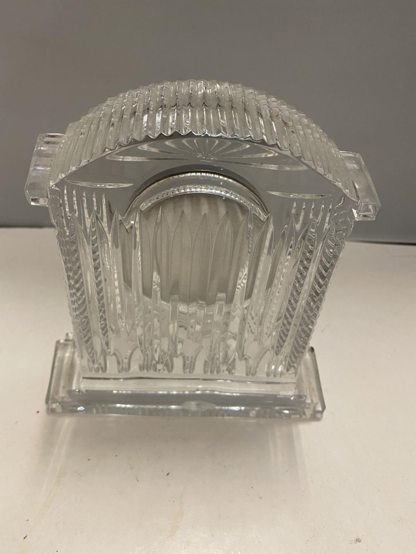 A WATERFORD CRYSTAL MANTLE CLOCK - Image 2 of 2