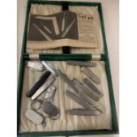 FIFTEEN VARIOUS PENKNIVES