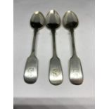 THREE HALLMARKED SHEFFIELD TEASPOONS GROSS WEIGHT 39.4 GRAMS