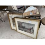 AN ASSORTMENT OF FRAMED PRINTS AND PICTURES