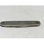 A HALLMARKED BIRMINGHAM SILVER PENKNIFE