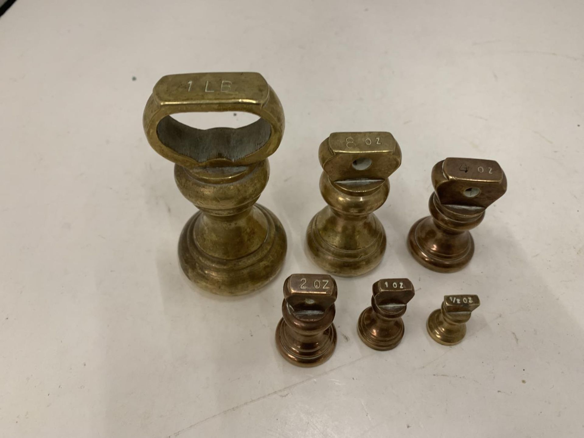 SIX BRASS WEIGHTS - Image 3 of 3