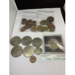 A LARGE QUANTITY OF VARIOUS COINS