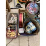 A LARGE ASSORTMENT OF VINTAGE TINS