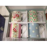 FOUR BOXED CATH KIDSTON MUGS