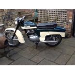 A 1960 NORTON JUBILEE DE LUX, 250 TWIN, EASY STARTER, RUNS AND CHARGES WELL, OLDER RESTORATION,