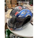 AN AVG MOTORBIKE HELMET