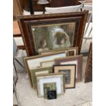 AN ASSORTMENT OF FRAMED PRINTS AND PICTURES