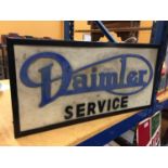 A DAIMLER SERVICE ILLUMINATED LIGHT BOX SIGN 65CM X 32CM