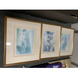 THREE FRAMED LIMITED EDITION SIGNED PRINTS, CHATSWORTH 265/850, HADDON HALL 209/850 AND ASHFORD IN