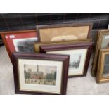 AN ASSORTMENT OF FRAMED PRINTS AND PICTURES