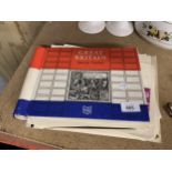 A GREAT BRITAIN SPECIAL STAMPS STOCK ALBUM AND A NUMBER OF LOOSE STAMP ALBUM PAGES