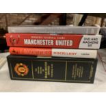 VARIOUS MANCHESTER UNITED MEMOROBILIA TO INCLUDE DVDS AND VIDEOS