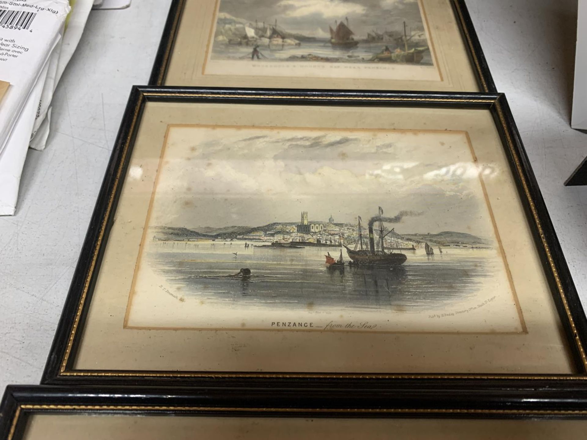 FOUR VINTAGE FRAMED PRINTS OF CORNWALL - Image 3 of 5