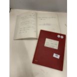 TWO ACCOUNT BOOKS FROM BILL HARPER CREATOR OF DOULTONVILLE