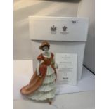 A BOXED ROYAL DOULTON FIGURE LADY VICTORIA MAY LIMITED EDITION FIGURE OF THE YEAR 2008