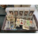 A LARGE COLLECTION OF CIGARETTE CARDS COVERING MULTIPLE SUBJECTS