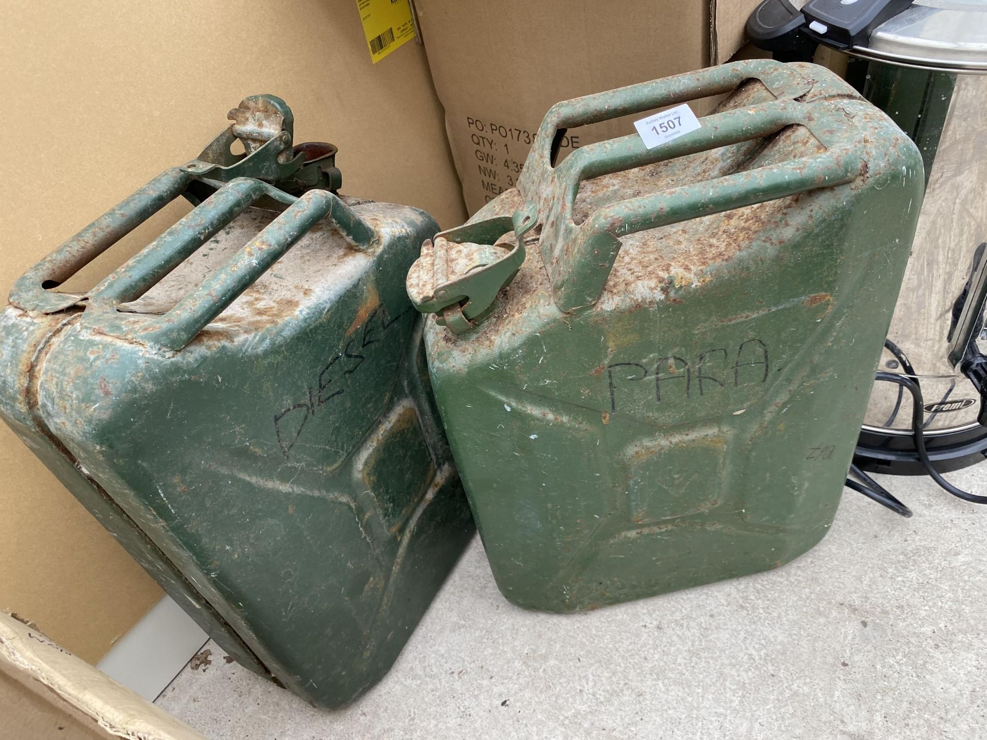 TWO VINTAGE JERRY CANS - Image 2 of 2