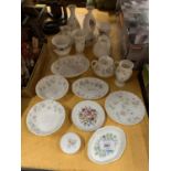 EIGHTEEN PEICES OF WEDGEWOOD WITH VARIOUS FLORAL DESIGNS