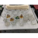 A COLLECTION OF GLASSWARE TO INCLUDE DESSERT DISHES
