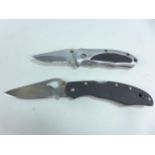 A BYRD FOLDING KNIFE, 9.5CM BLADE, FURTHER FOLDING KNIFE, LENGTH OF BLADE 7CM (2)