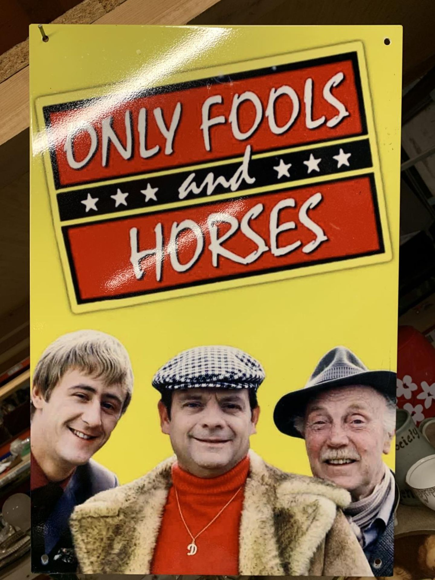 AN ONLY FOOLS AND HORSES METAL SIGN