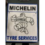 A CAST MICHELIN TYRE SERVICES SIGN