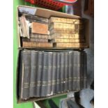 A COLLECTION OF ANTIQUARIAN LITERATURE - 1839 EIGHT VOLUME SET OF ILLUSTRATED SHAKESPEARE IN LEATHER