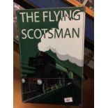 A FLYING SCOTSMAN METAL SIGN
