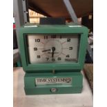 A VINTAGE TIME SYSTEMS CLOCKING IN CLOCK