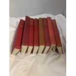 EIGHT HARDBACK FIRST EDITION'S BY GEORGETTE HEYER WITHOUT DUST COVERS TO INCLUDE, THE TOLLGATE,