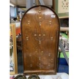 A VINTAGE BAGATELLE BOARD 76CM X 39CM